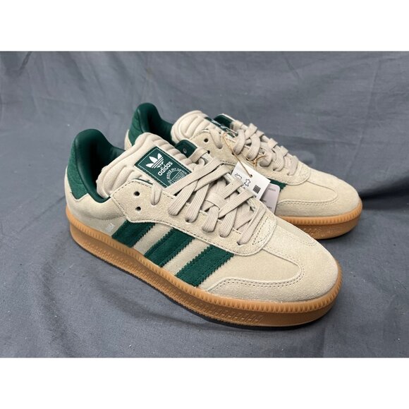 Adidas Boys Samba XLG Sneakers Suede Green White Gum Size 5 NEW NO BOX! - Picture 10 of 11